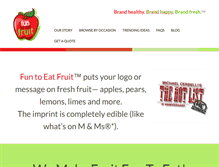 Tablet Screenshot of funtoeatfruit.com